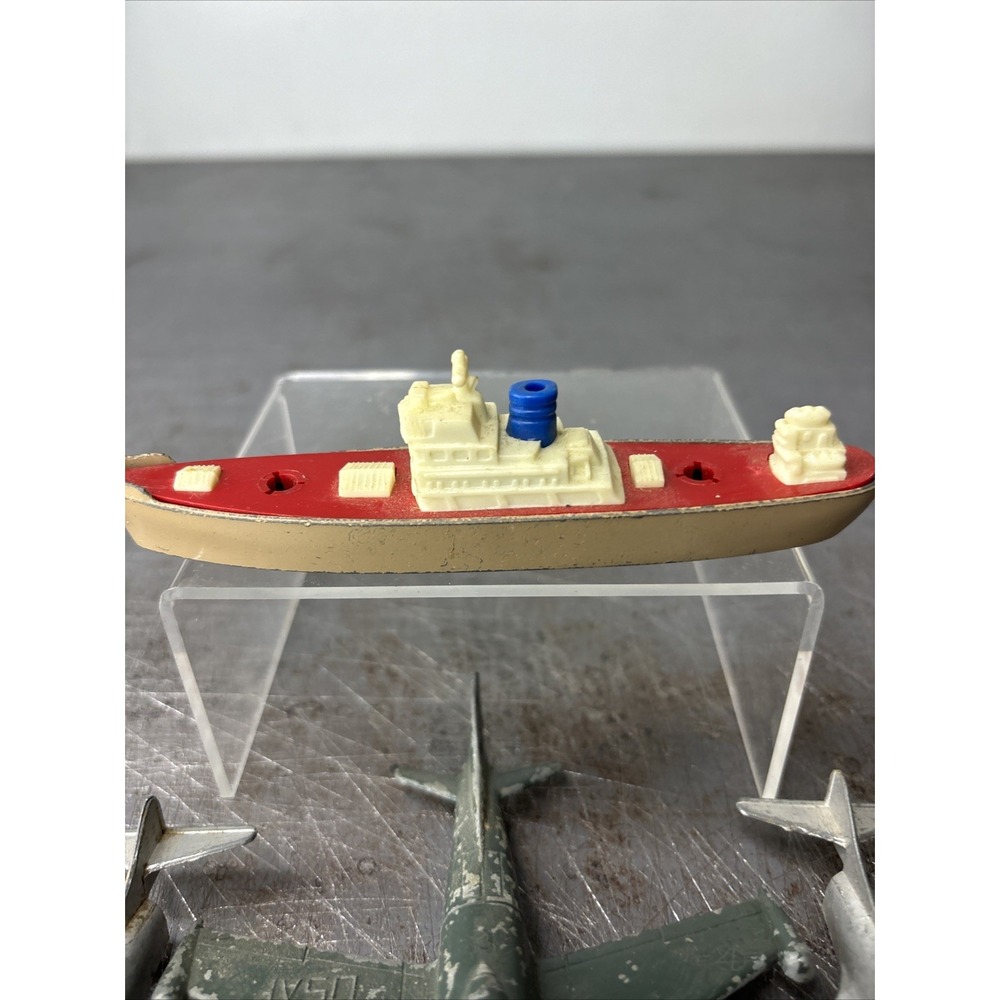 Vintage Tootsie Toy Plane F9F-2 Navy Panther X2 Cargo Ship Midgetoy Metal Toys - Picture 2 of 10